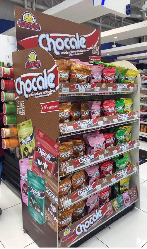 Exhibidor y material POP