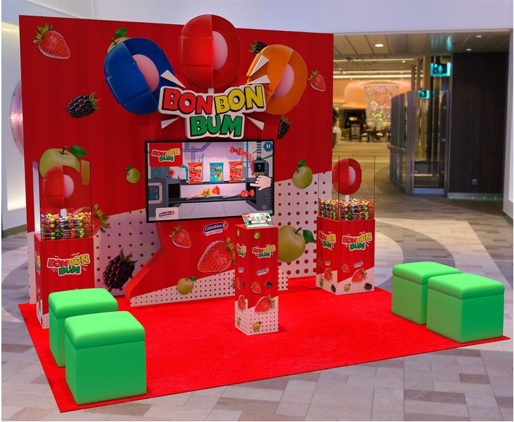 Stand publicitario fabricado por HENDIZ